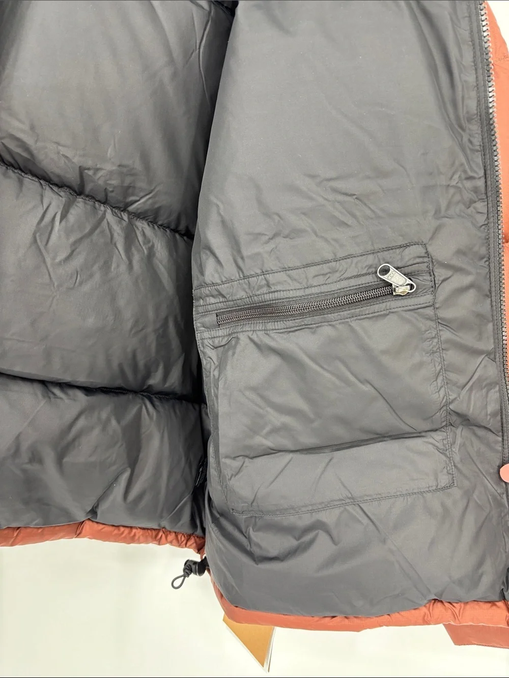 The North Face 1996 Retro Nuptse Jacket in Brown Black Nylon Men’s Size XL NWT!